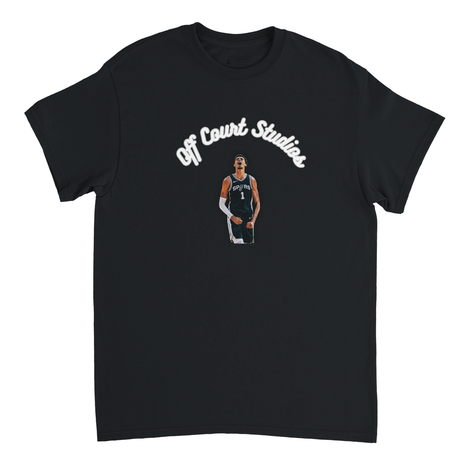 “Wemby” Premium Tee – Off Court Studios // Black